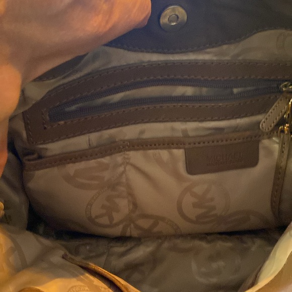 Michael Kors Brown Leather Tote Bag - Picture 9 of 10